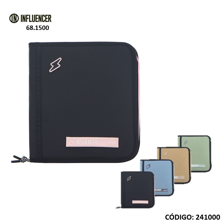 Carpeta 3a con cierre lsd influencer 68