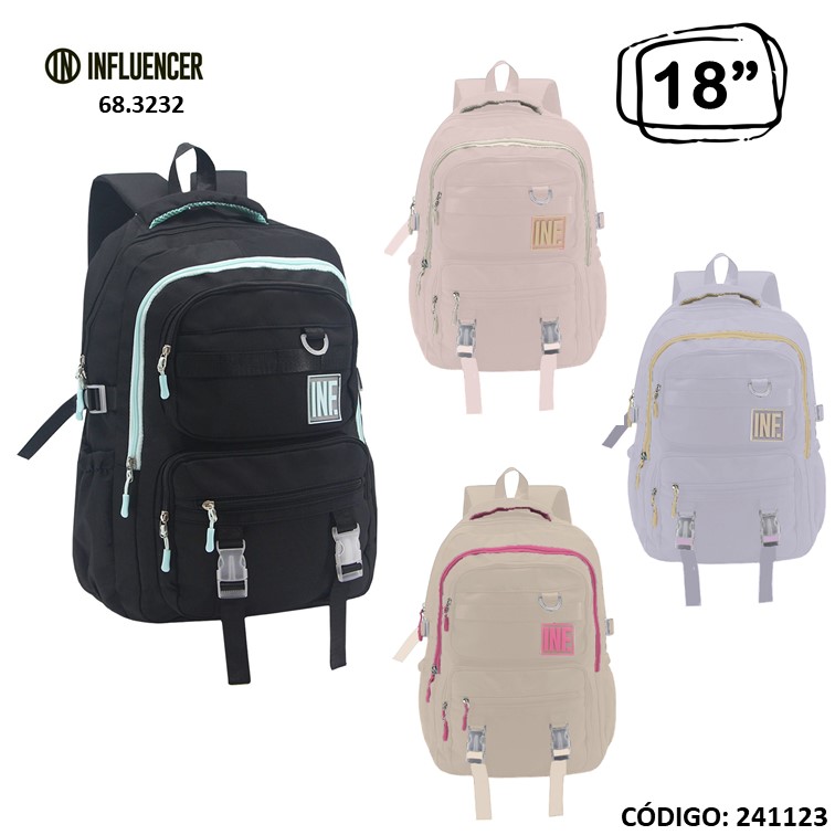 Mochila lsd 18"" influencer school 68