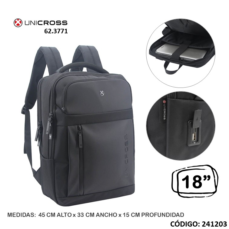 Mochila portanot. lsd 18"" unicross 62