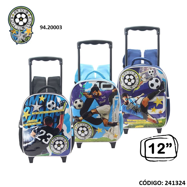 Mochila carro jardín lsd 12"" futbol 94