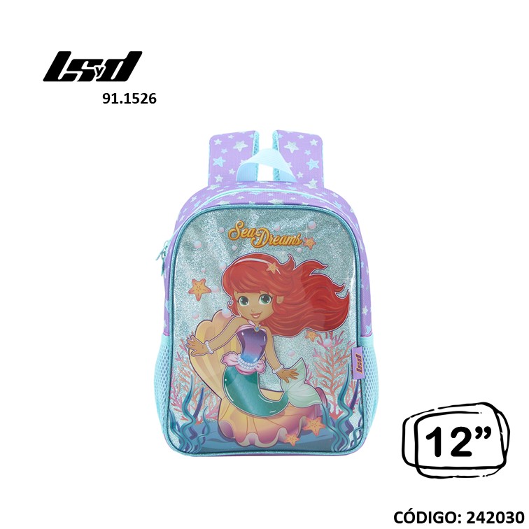 Mochila jardín lsd 12"" sirena 91