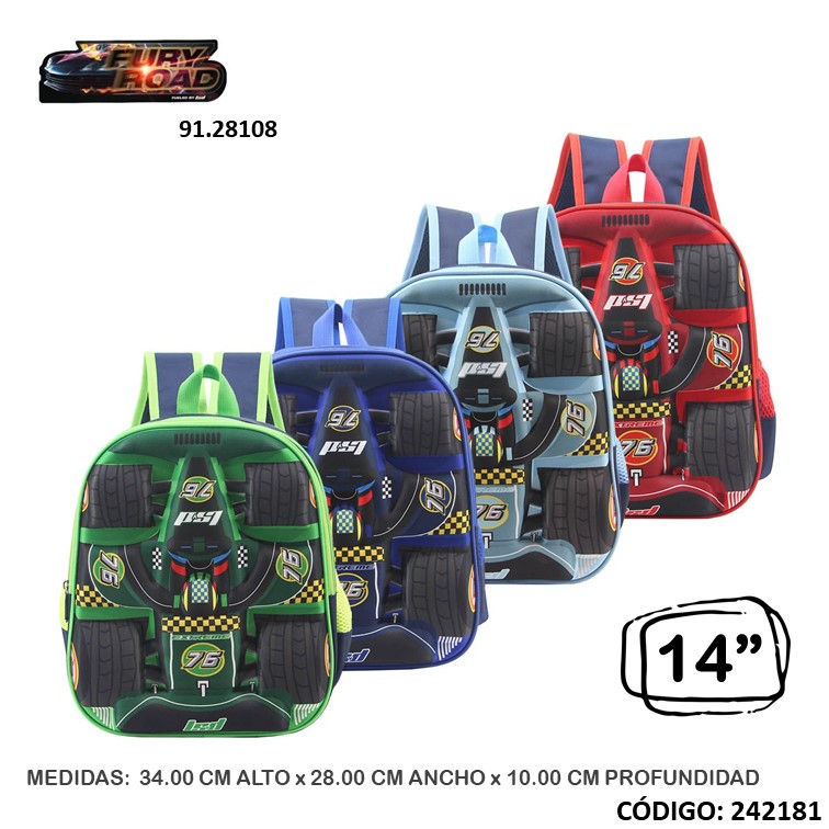 Mochila jardín lsd 14"" car fire 91