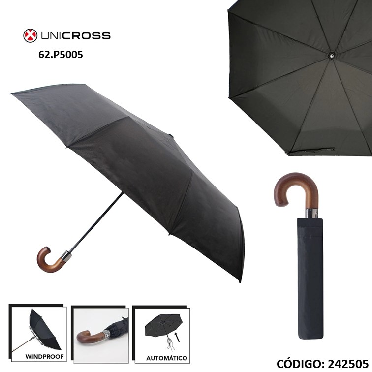 Paraguas autom. unicross 27"" 62.p5005 corto