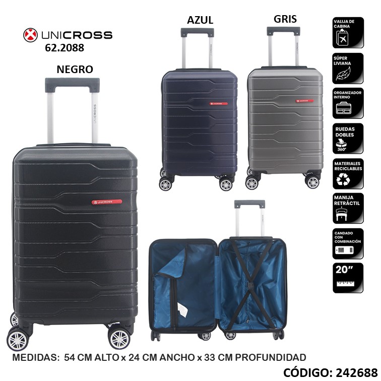 Valija carry on unicross 20"" 62