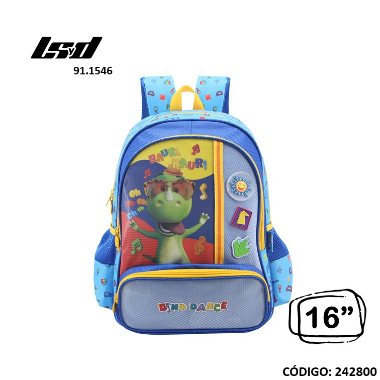 Mochila lsd 16"" dino dance 91