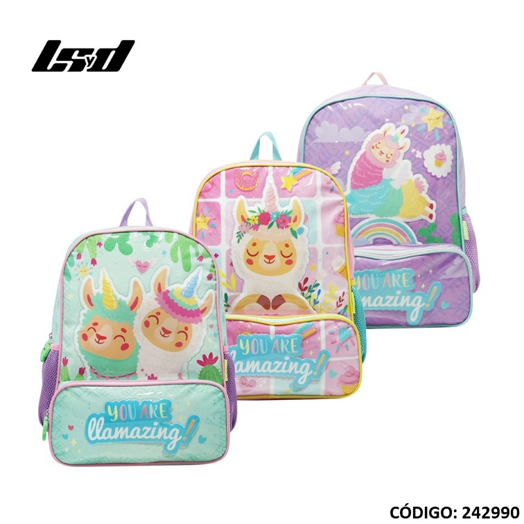 Mochila lsd 16"" llamas 91