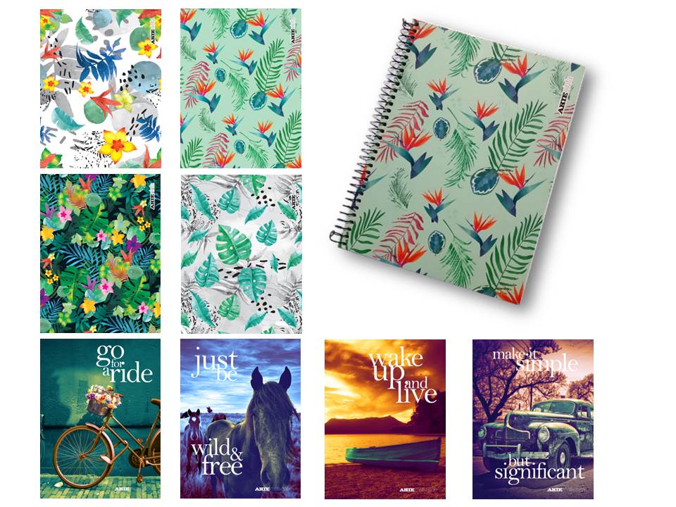 Cuaderno t/e 16x21 semirig. minimalist x80h