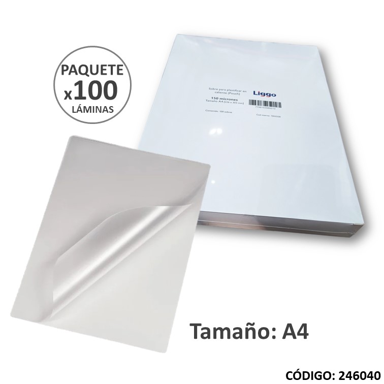 Lamina p/plastificar a4