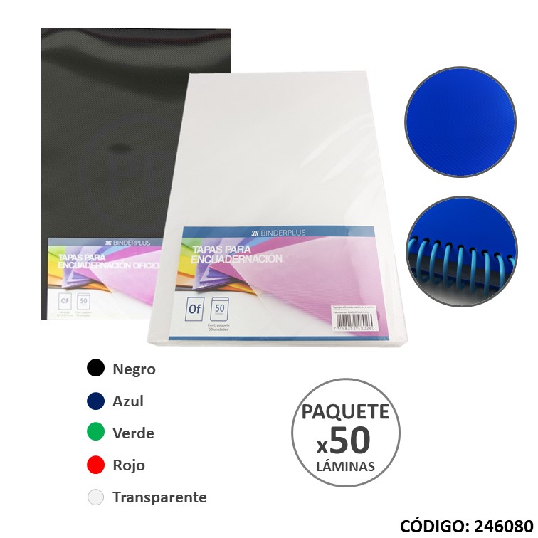 Lamina p/anillar polipropileno oficio