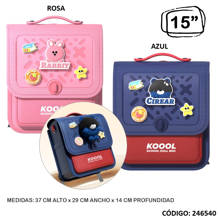 Mochila jardín koool gde. 15"" k58