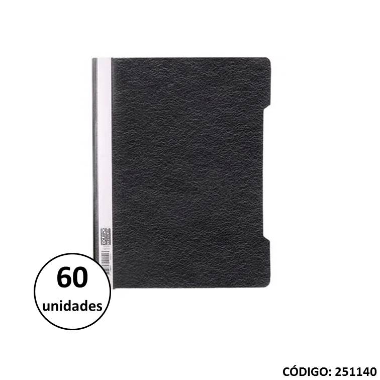 Carpeta transp. base opaca a4 negra