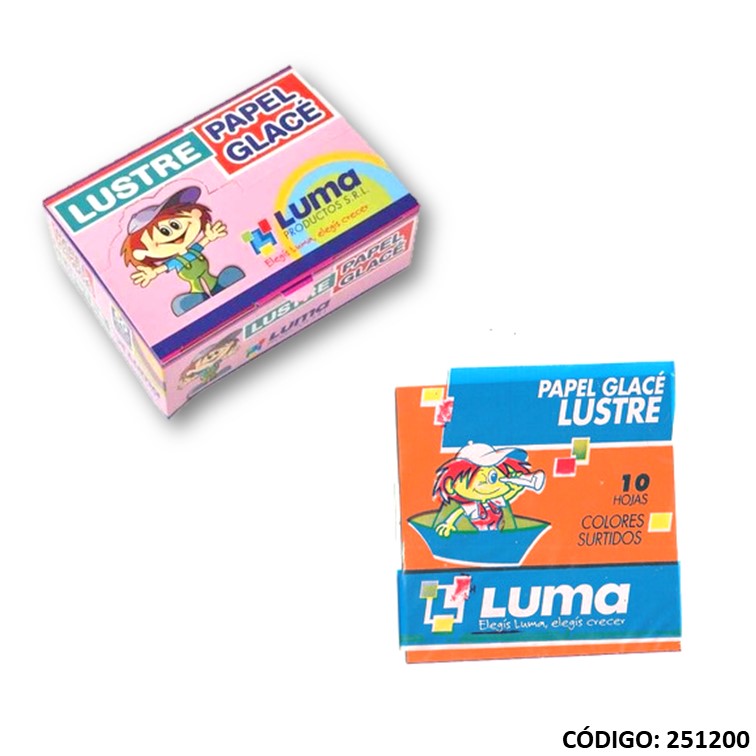 Papel satinado luma 50 sobres x10h