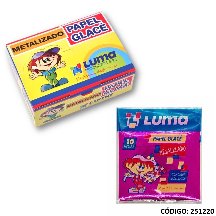 Papel metalizado luma 50 sobres x10h