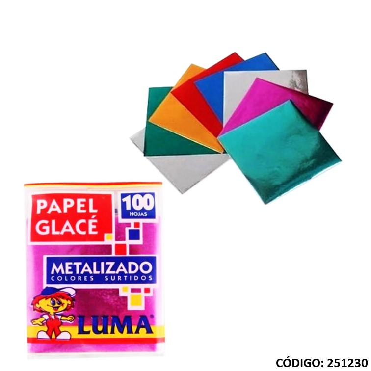 Papel metalizado taco x100h