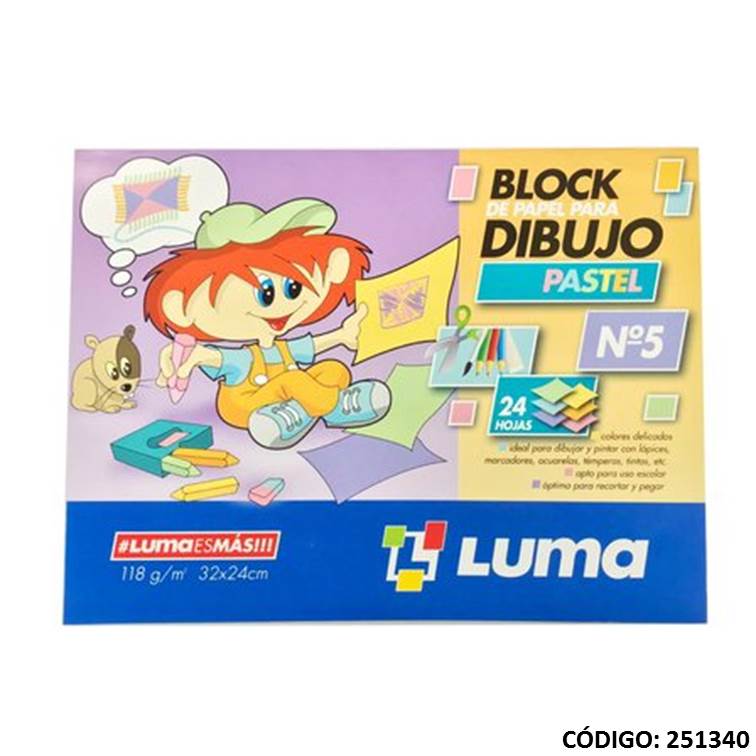Block 5 dibujo pastel luma x24h