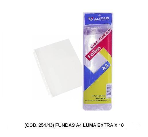 Folios a4 extra cristal p. p