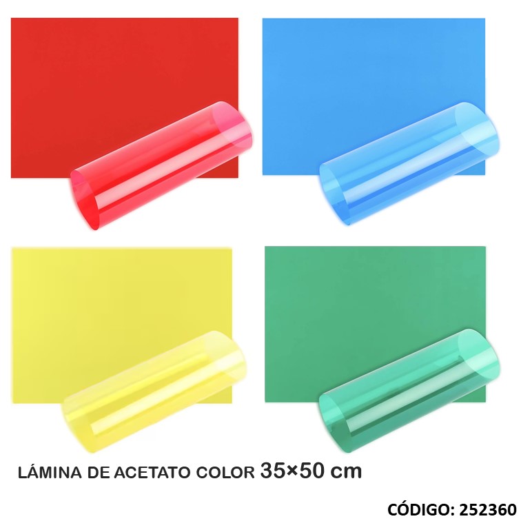Lamina acetato color 35x50