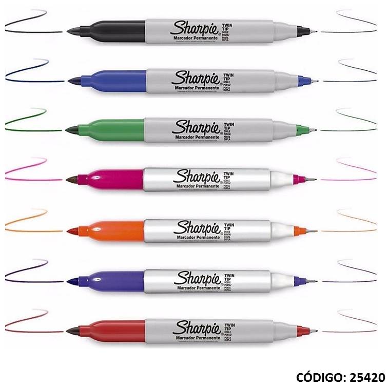 Fibra 2 punt. sharpie twin tip f/uf permanente