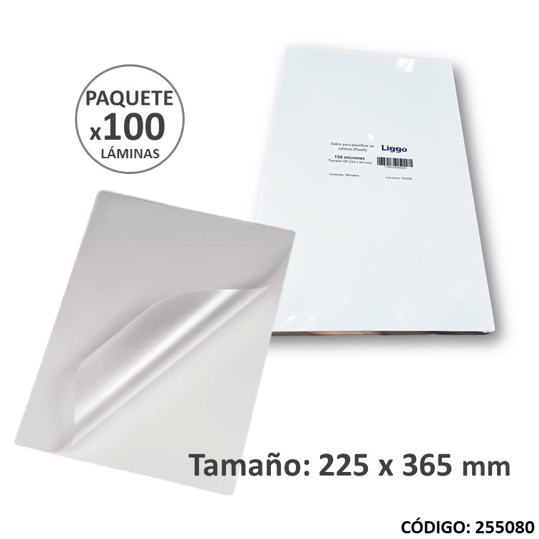 Lamina p/plastificar 225x365mm