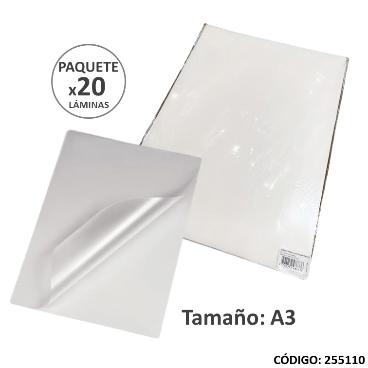 Lamina p/plastificar a3