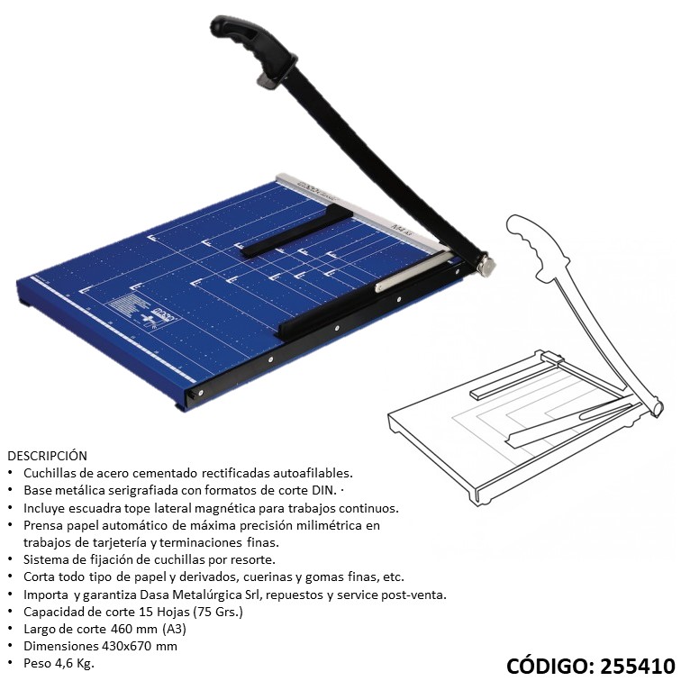 Cizalla dasa ofitech m4 a3 a palanca