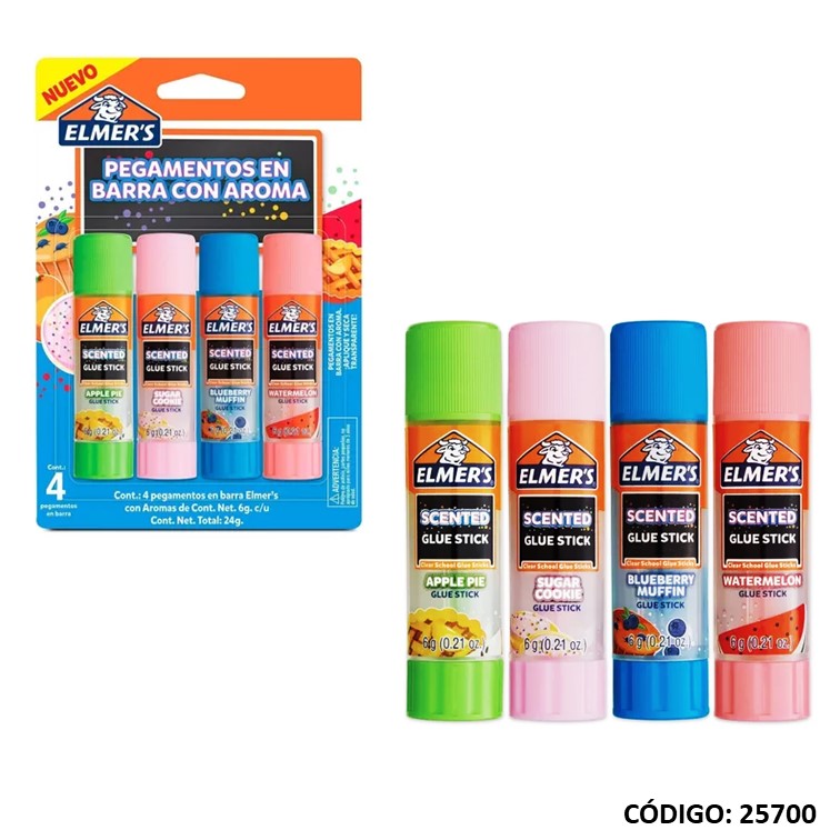 Adhesivo en barra elmer s c/aroma