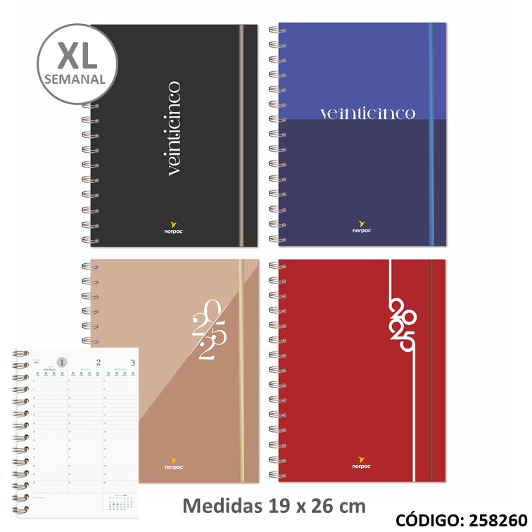 Agenda norpac xl sem iral cartone clasica