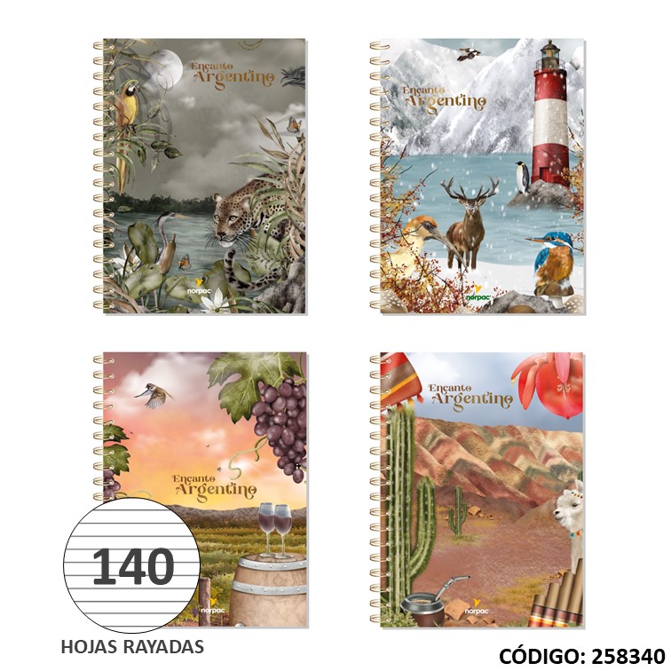 Cuaderno a4 t/d norpac fantasia x120/140h