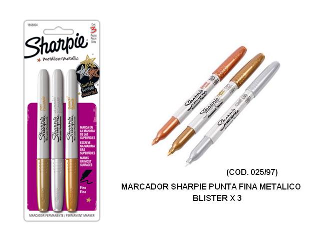Marcador sharpie metalico bl