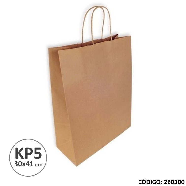 Bolsa kraft c/manija 30x41 kp-5