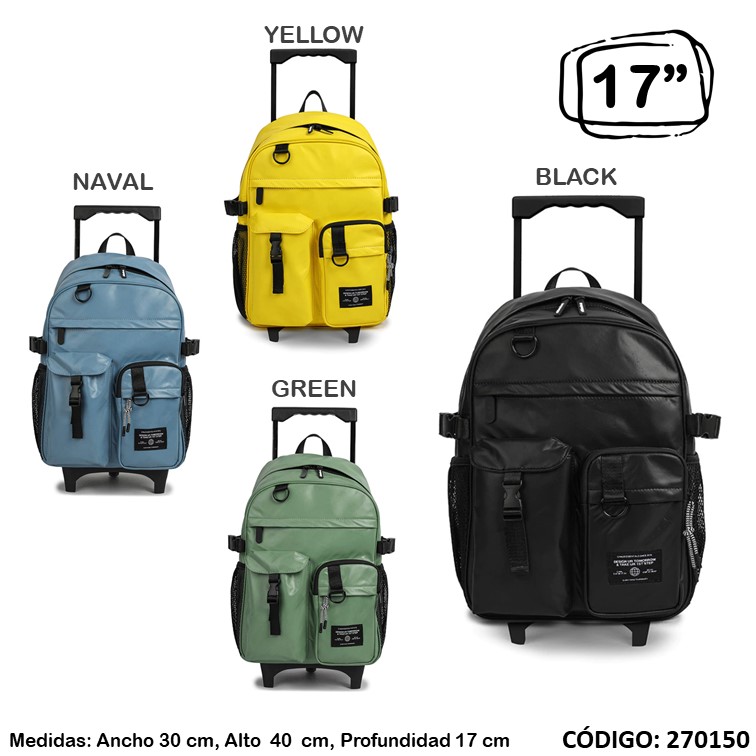 Mochila carro chimola 17"" multibol