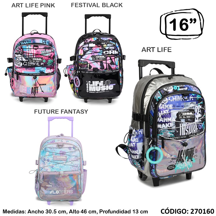 Mochila carro chimola 17"" holo tr85/6/7/8