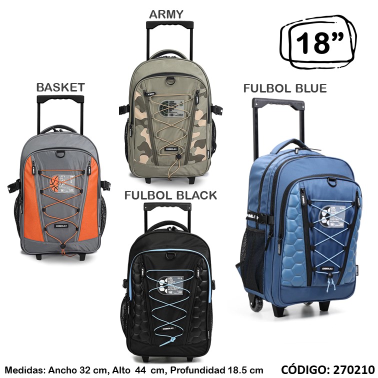Mochila carro chimola 18"" concepto