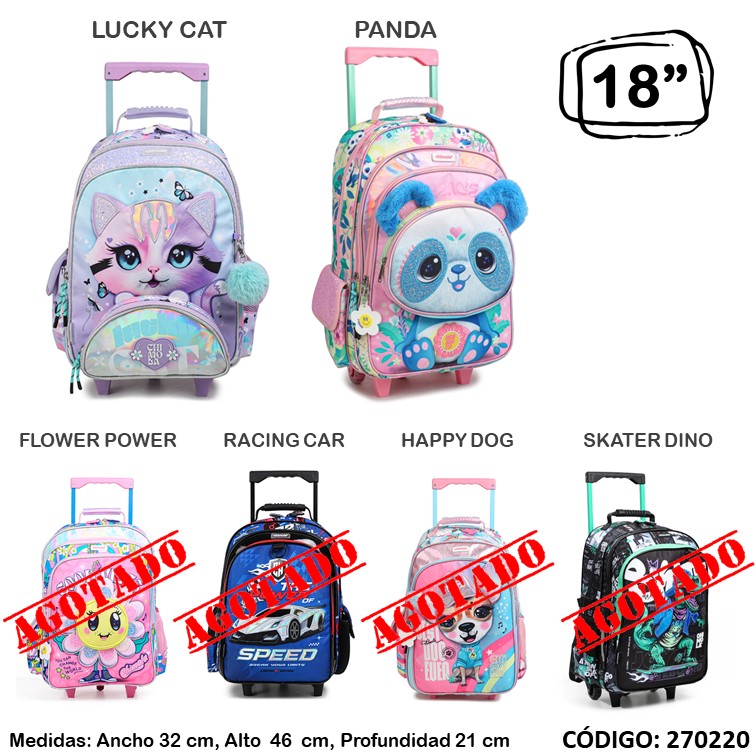 Mochila carro chimola 18"" bt61/69/77/85/93/101