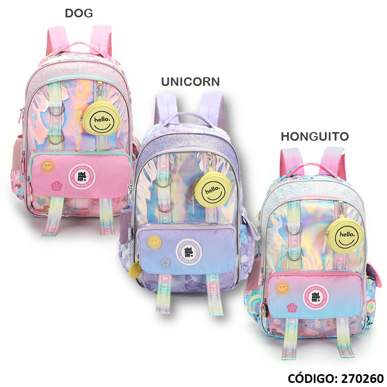 Mochila chimola 14"" kinder girl