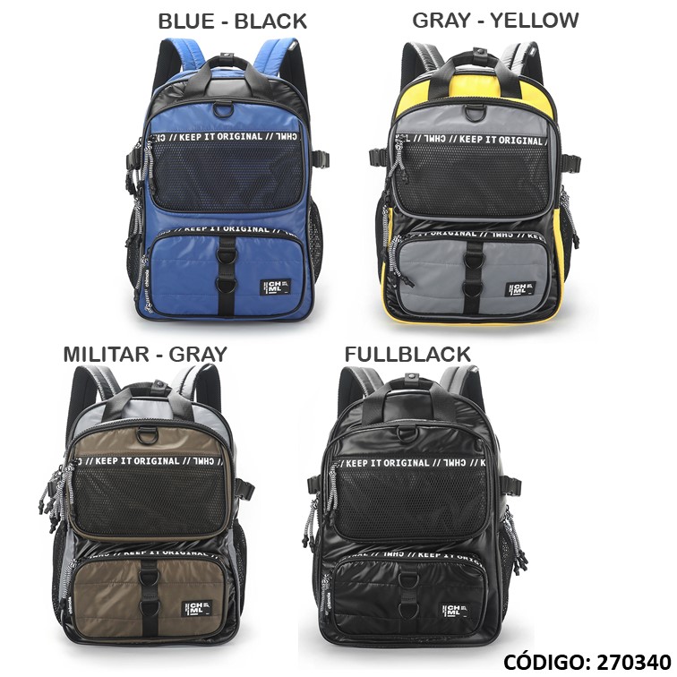 Mochila chimola 17"" multibolsillo
