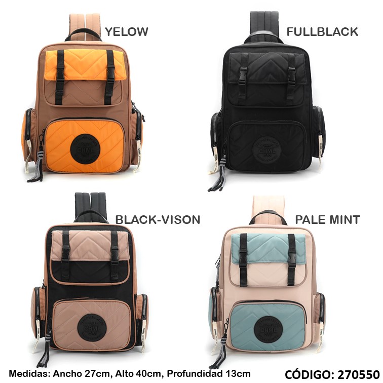Mochila chimola 17"" shiny blocks tr153/4/5/6