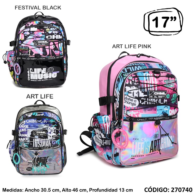 Mochila chimola 17"" holo tr89/90/92