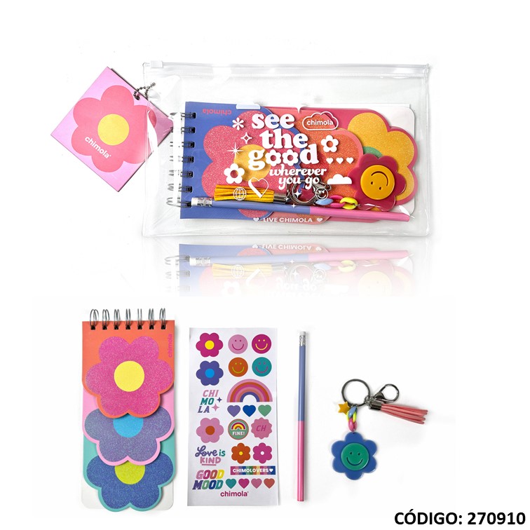 Set chimola canoplas+libreta a12