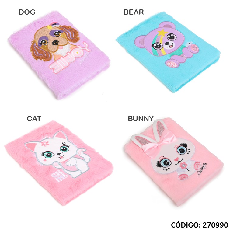 Fantasía libreta a5 peluche bt225/6/7/8