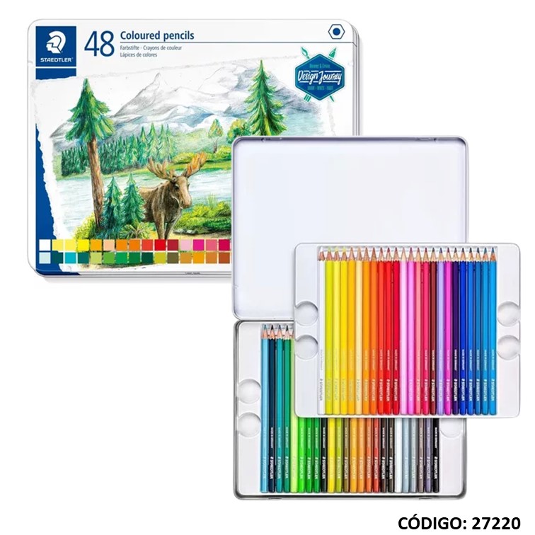 Lapiz/color staedler lata x48 l