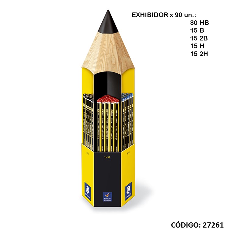 Exhibidor lapiz tecnico noris x90