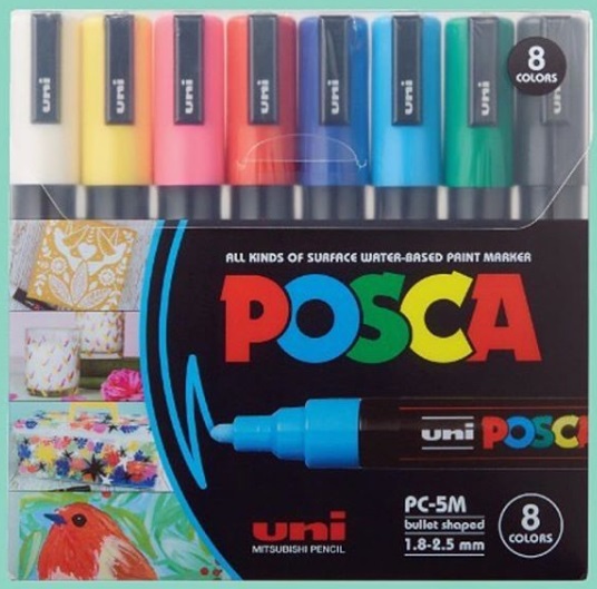 Marcador uni posca pc-5m 2.5mm