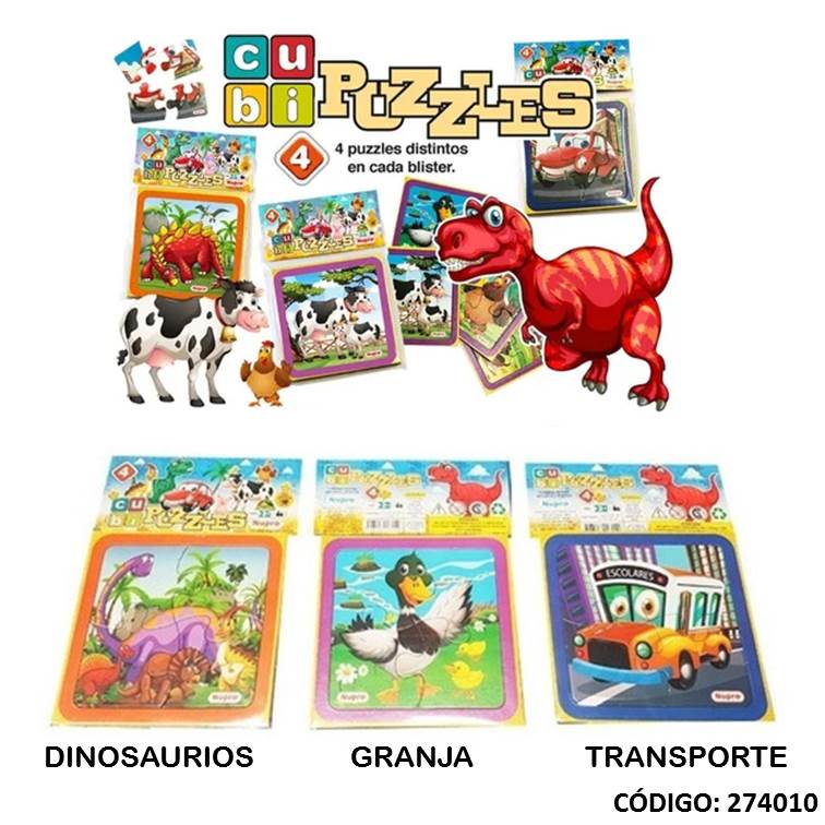 Juegos nupro puzzle 4piezas 15x15