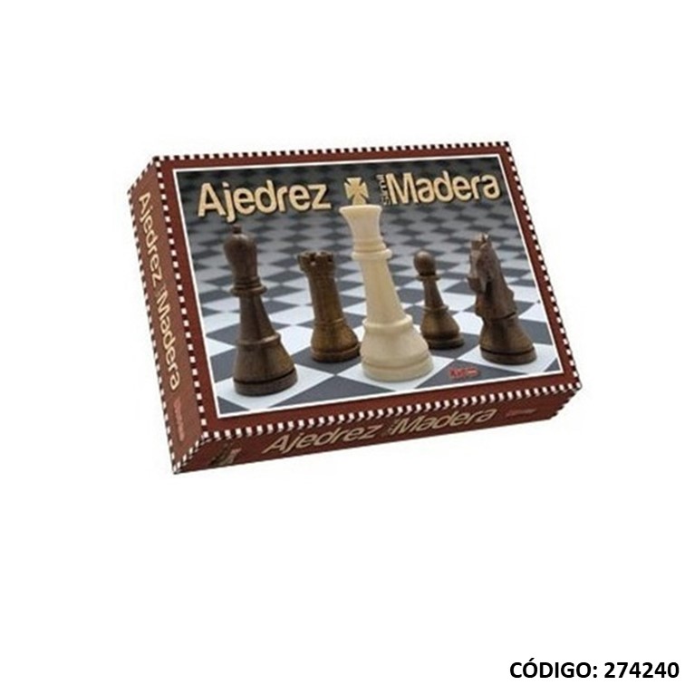 Juegos nupro ajedrez simil madera