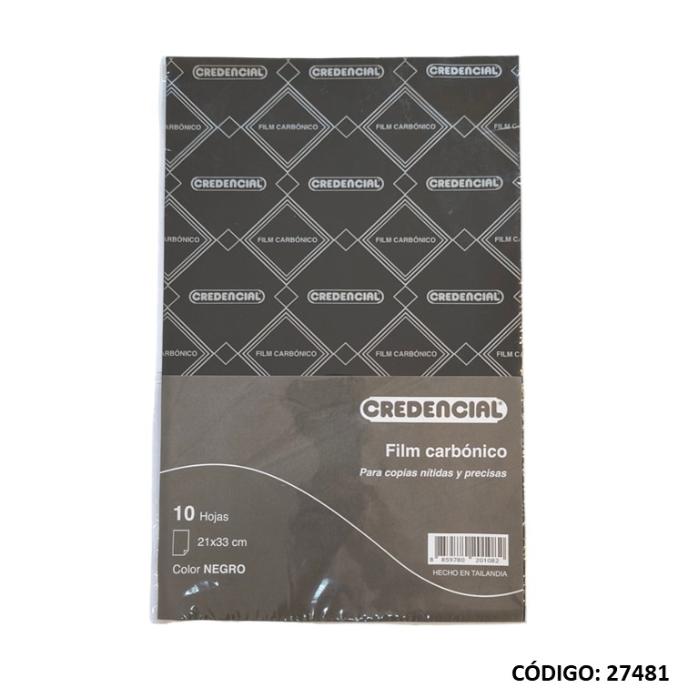 Carbonico film credencial negro