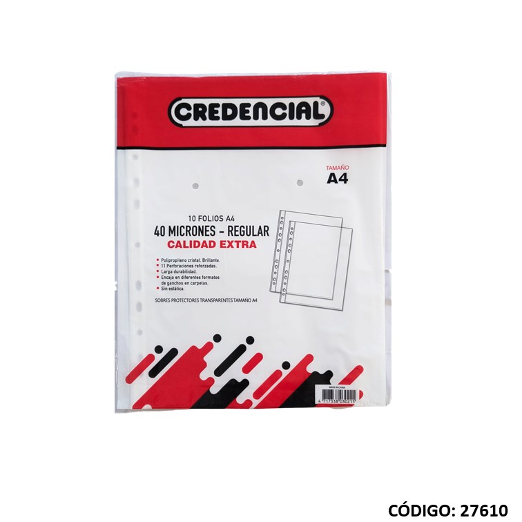 Folios a4 credencial p. p