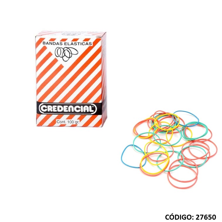Bandas elast. x100 g color credencial