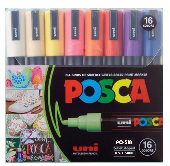 Marcador uni posca pc-3m 1.3mm