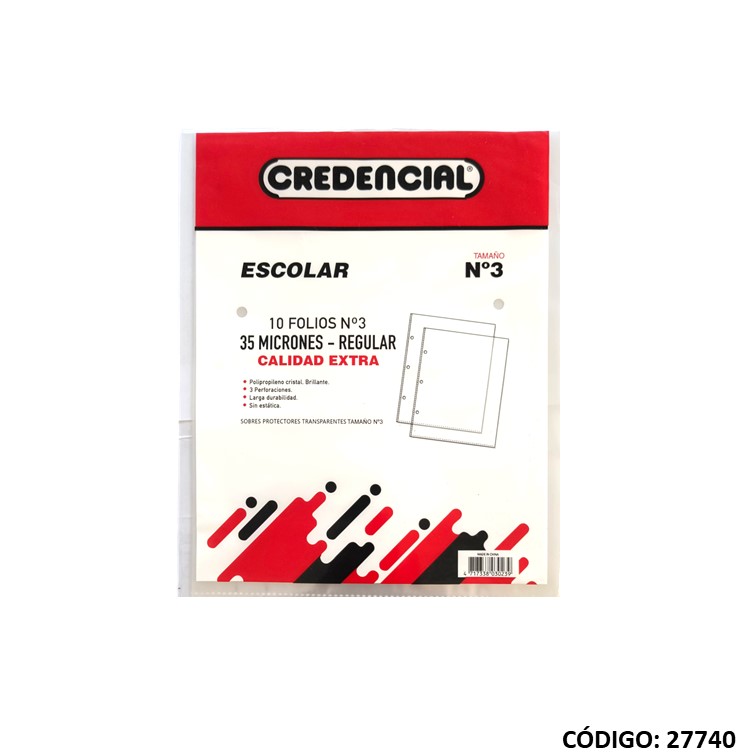 Folios escolar credencial p. p